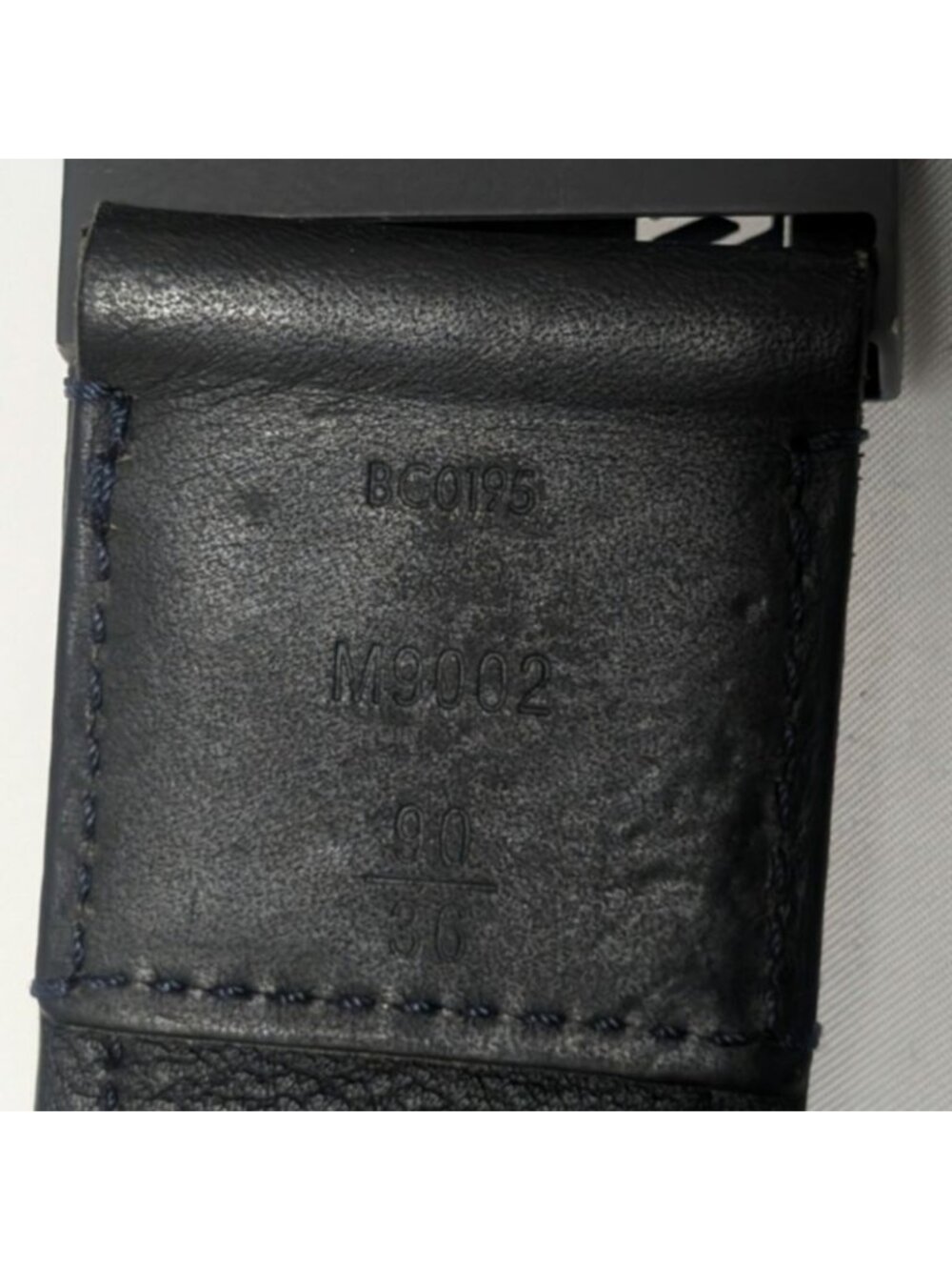 ★SOLD★ Louis Vuitton Ceinture Belt Logo Nylon Leather Blue - Picture 8 of 8